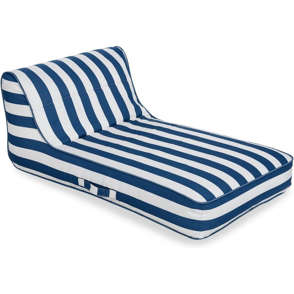 Kids Outdoor Lounger Chair - Gestoffeerde stijlvolle zwembadligstoel, grote drijvende stoel
