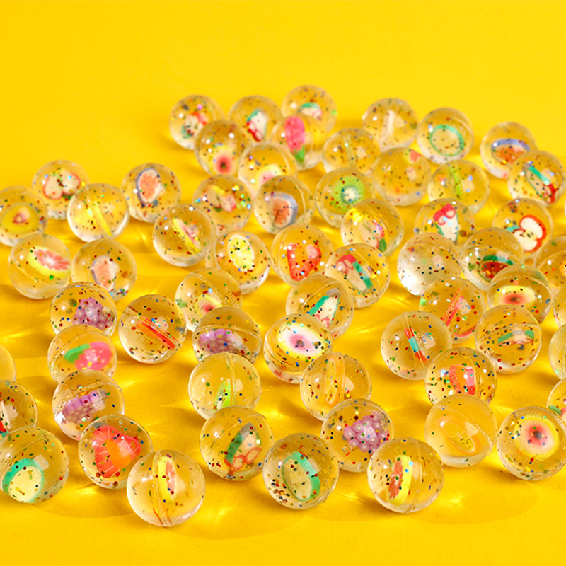 Outdoor Kids In An Indoor World - 10 Stuks Fruit Thema Glitter Transparante