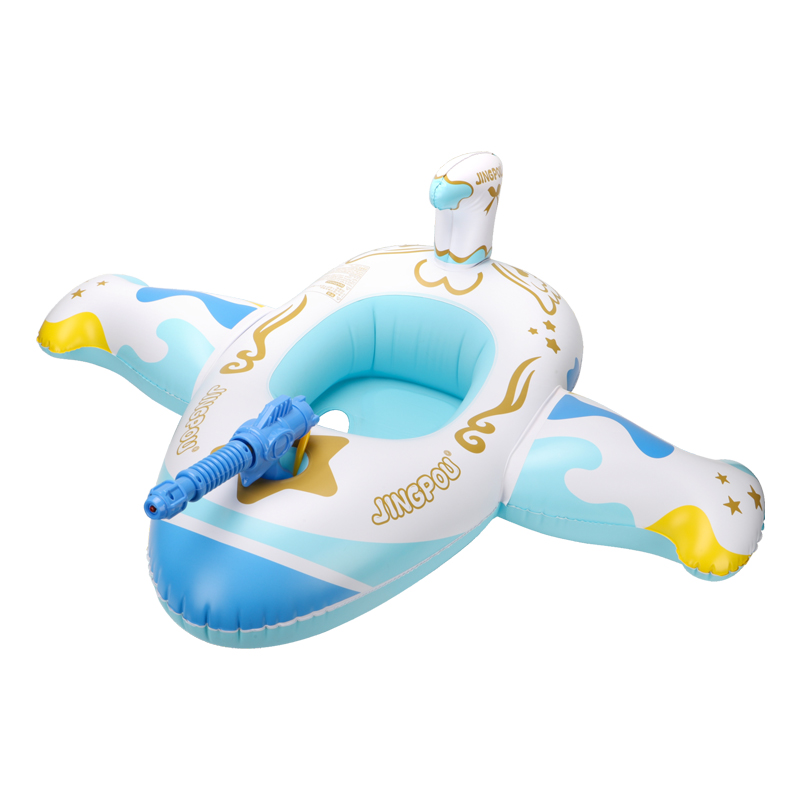 Water Gun Soaker - Swimbobo Blue Kids Vliegtuig Zwemstoel Float