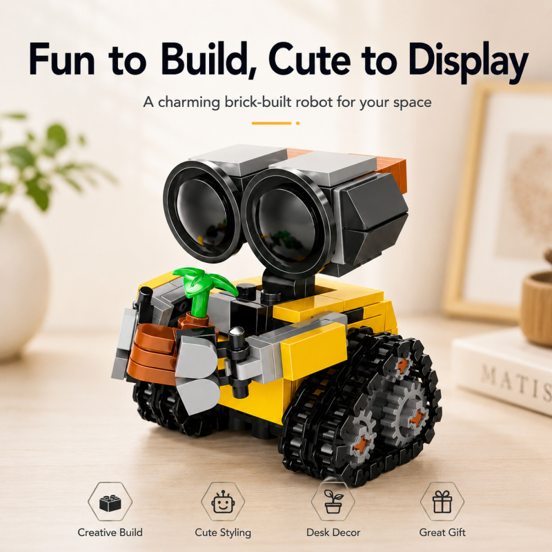 Lego Set Technic - Mini Robot Bouwstenenset, Schattig rupsbandrobotmodel met