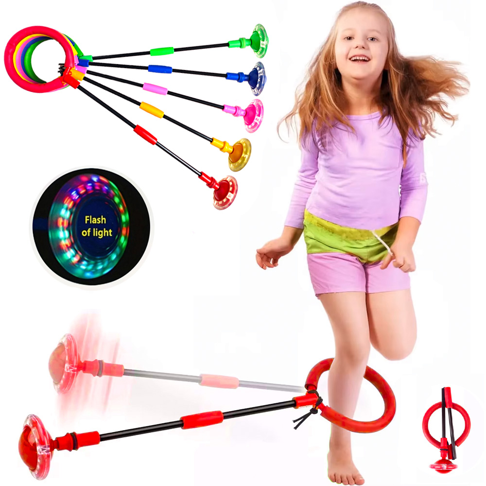 Kids Outdoor Swing - Flash Springtouw Bal Kinderen Eén Voet