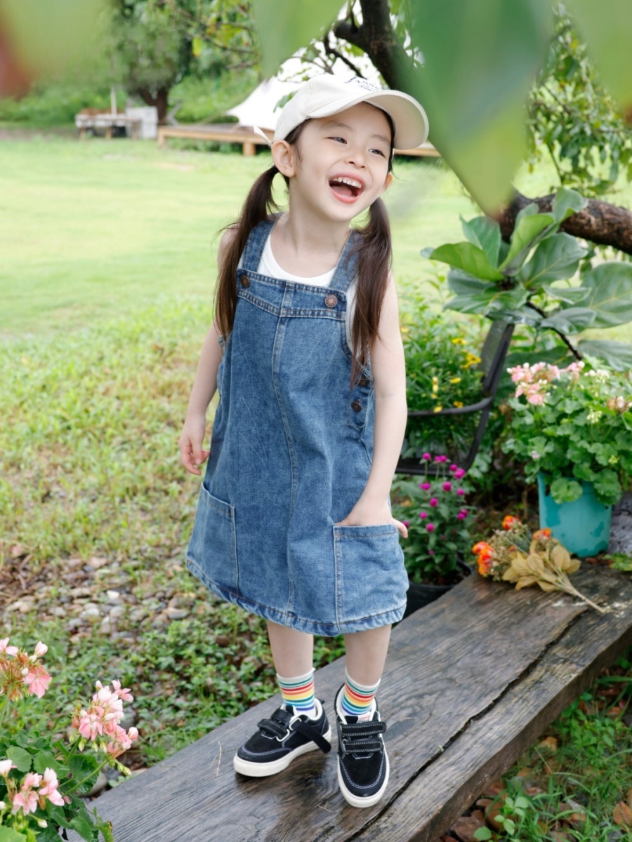 Kids Outdoor Overalls - Meisjes Outdoor Camping Denim Overalls Rok