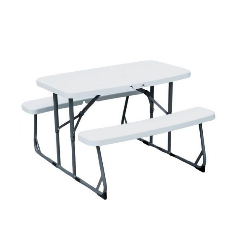 Kids Outdoor Picnic Table - Duurzame opvouwbare plastic tafel- en bankset