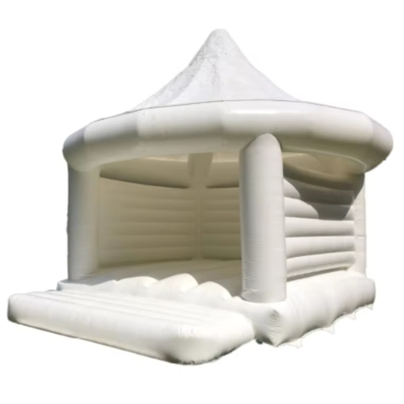 Outdoor Games For Kids - Opblaasbaar wit huwelijkskasteel buitenspeelgoed voor kinderen