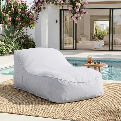 Kids Outdoor Lounger Chair - Hilar Outdoor Zitzakstoel, Stoffen Zitzak Loungestoel