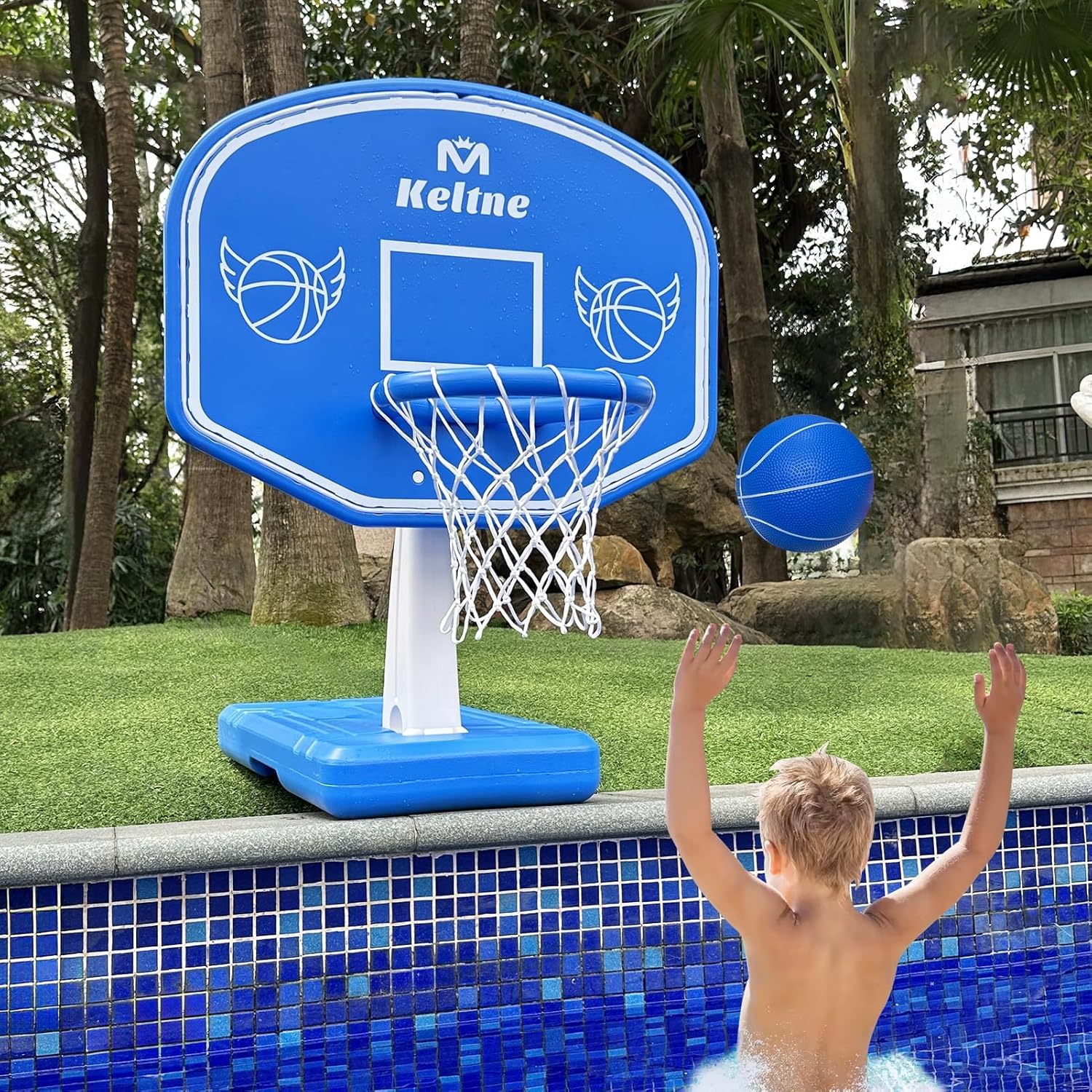 Outdoor Games For Kids - Grote basketbalring voor zwembaden met verlengde