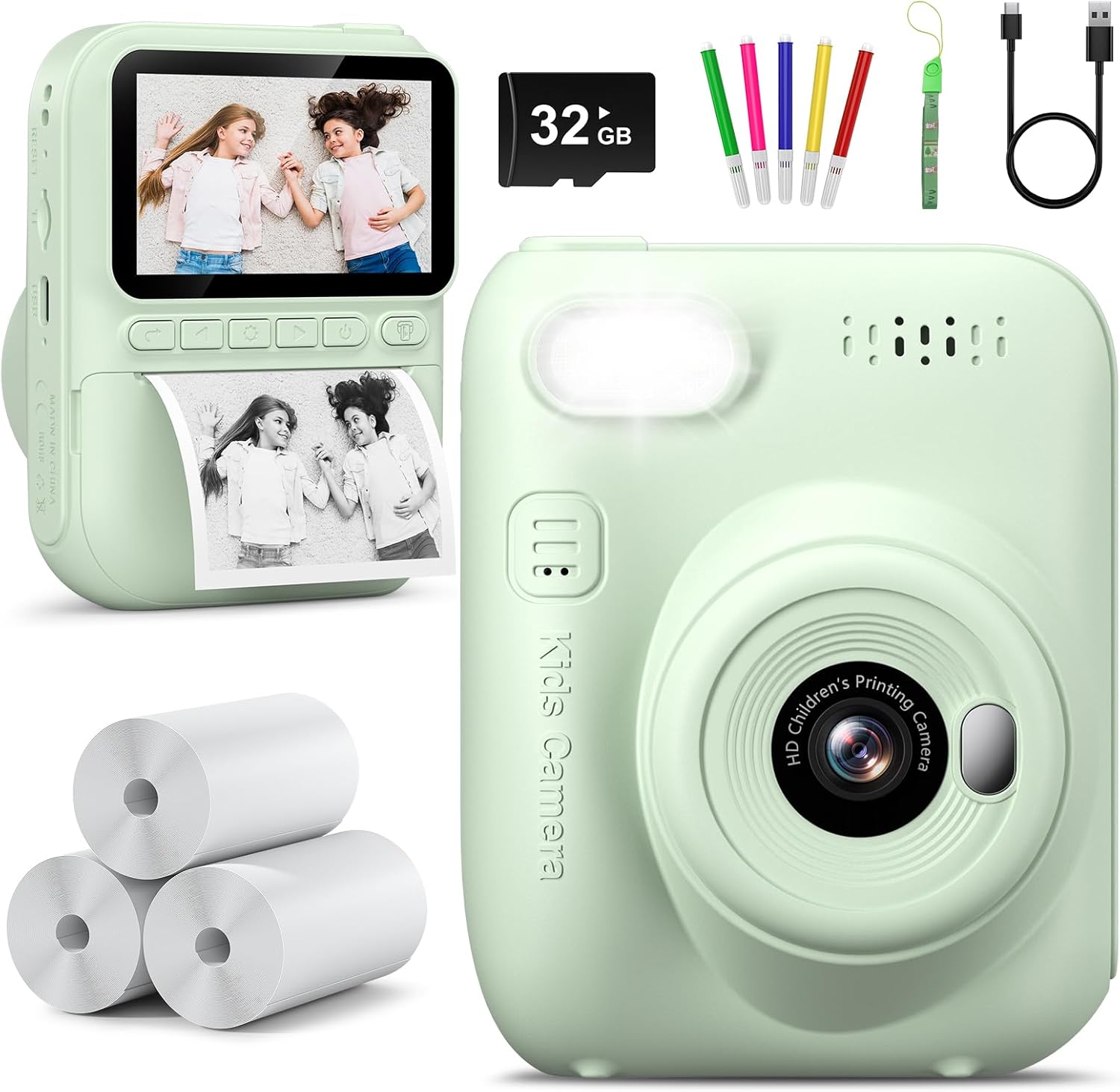 Kids Outdoor Toys - Instant Print kindercamera, draagbare digitale camera