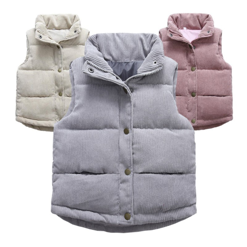 Kids Outdoor Jacket - Kinderen Jongens Meisjes Corduroy Vesten Dikker