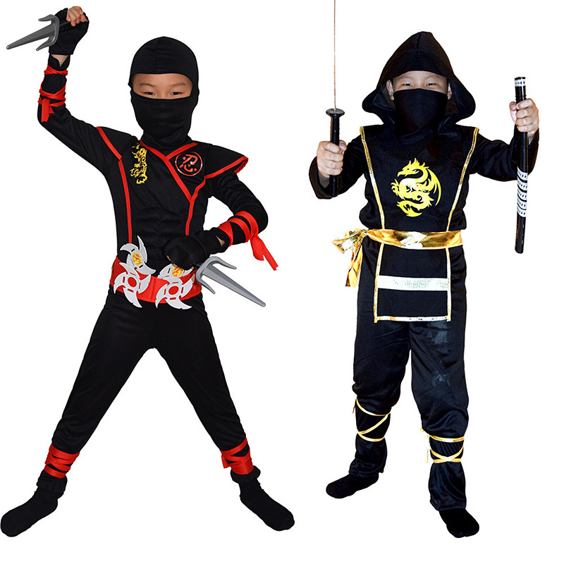 Kids Outdoor Ninja Warrior Course - Jongens Ninja Deluxe kostuum voor kinderen