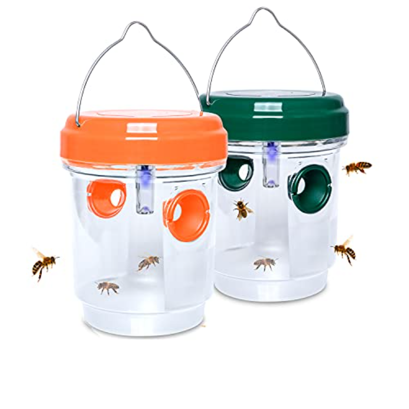 Bug Catching Kit - Zonne-aangedreven wespenval, hangende gele wespenval met