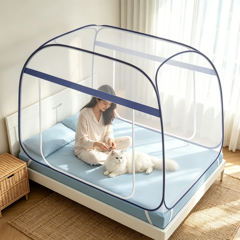Kids Outdoor Yurt - 180cm Pop-up Opvouwbaar Muskietennet Tent Zonder
