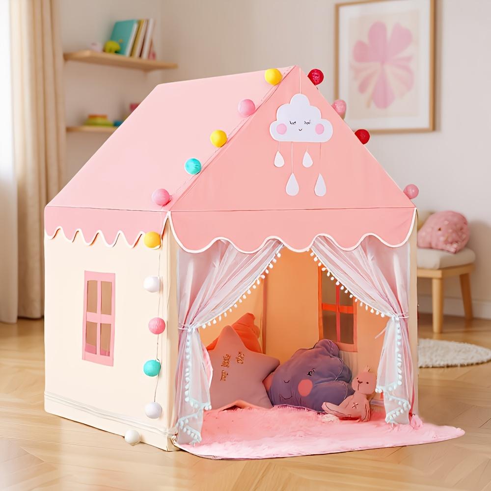 Kids Outdoor Hideout - Grote roze kasteel speelhut voor meisjes