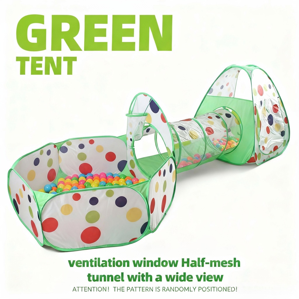 Kids Outdoor Teepee - Speeltent voor kinderen, speelballenbad - speeltunnel