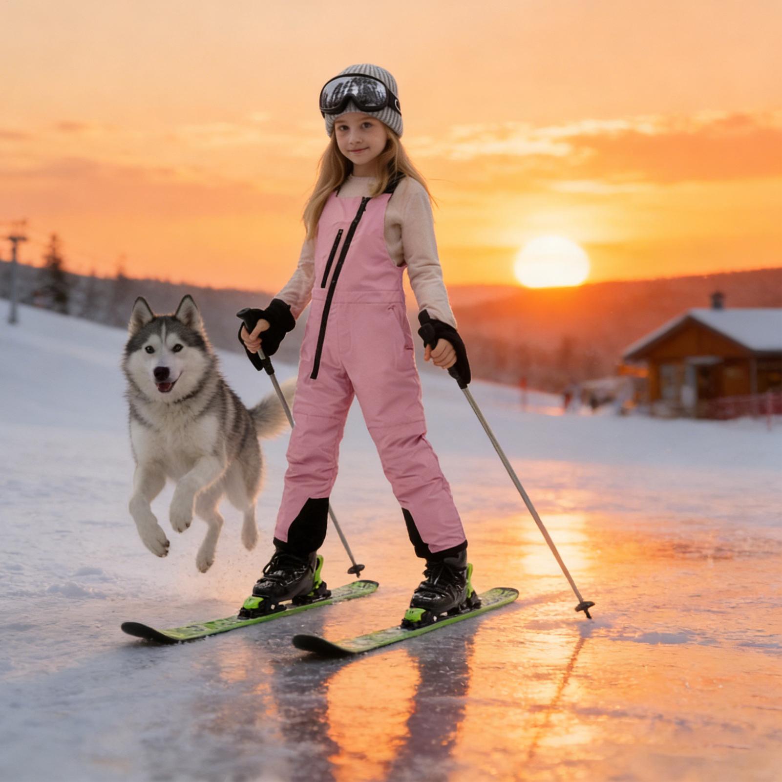 Kids Outdoor Overalls - Winteroverall voor kinderen, waterdichte geïsoleerde sneeuwoveralls