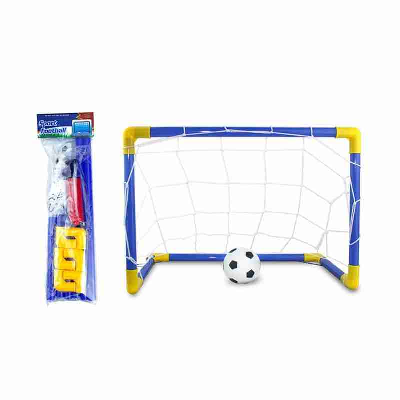 Kids Outdoor Frame - Mini opvouwbaar voetbaldoelnet Plastic voetbalpaalframeset Binnen