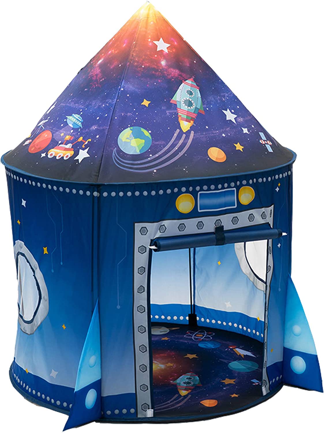 Kids Outdoor Teepee - Raketschip Kindertent Pop-up Speelspeelgoedtent voor kinderen