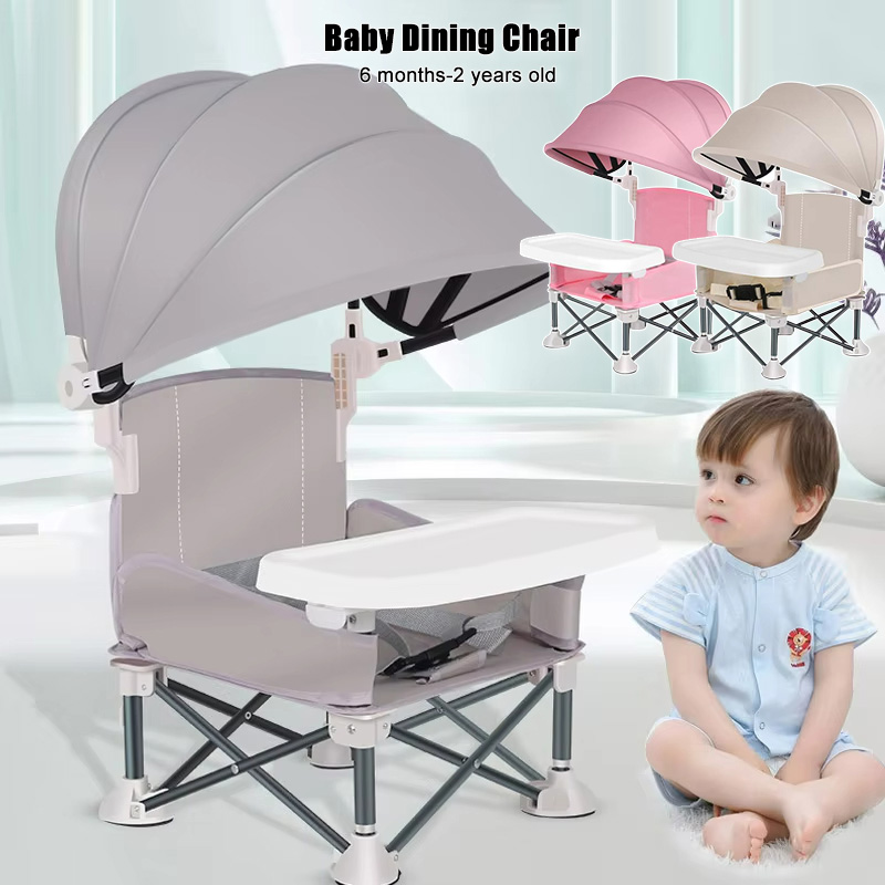 Kids Outdoor Foldable Chair - Baby Opvouwbare Eetkamerstoel Aluminium Kindereettafel Draagbare