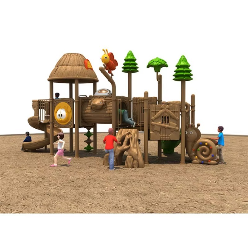 Kids Outdoor Swing - Buitenspeelplaats glijbaan met schommels groothandel leveranciers