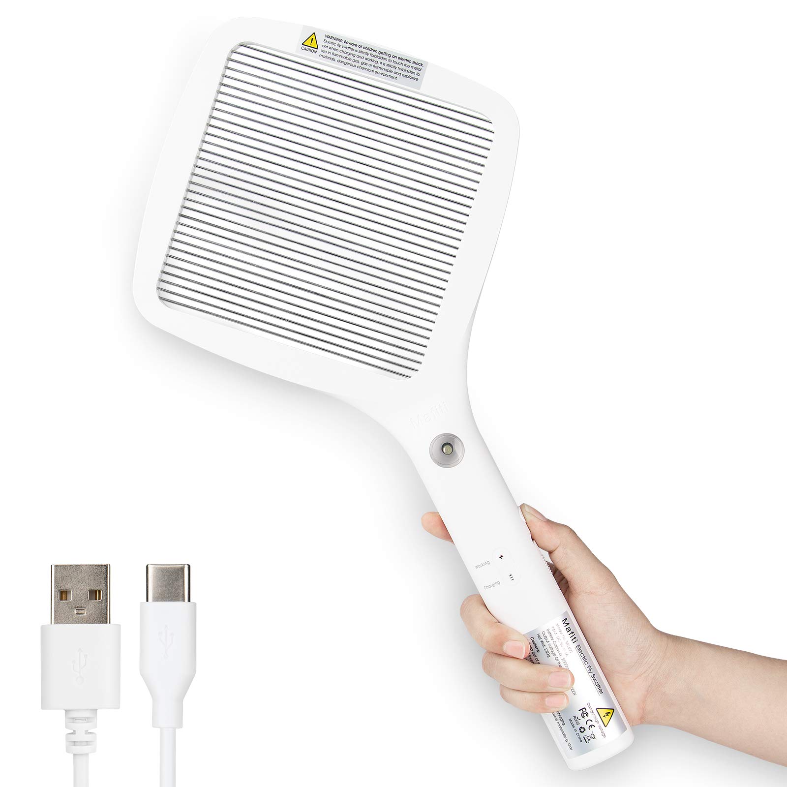 Bug Catching Kit - Mafiti Swatter Krachtige Usb Oplaadbare Fly