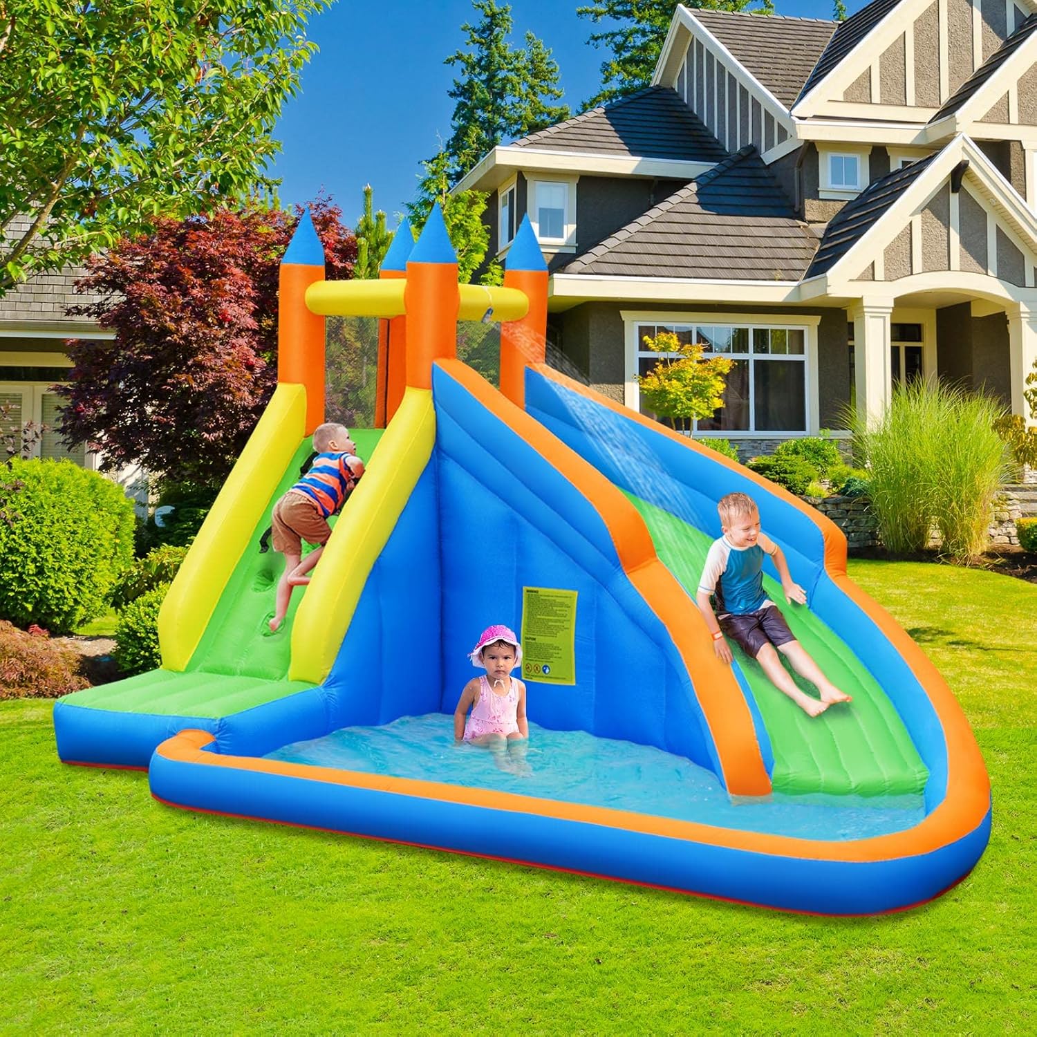Reuze opblaasbaar waterpark sp - Kids Outdoor Park recensie en prijs