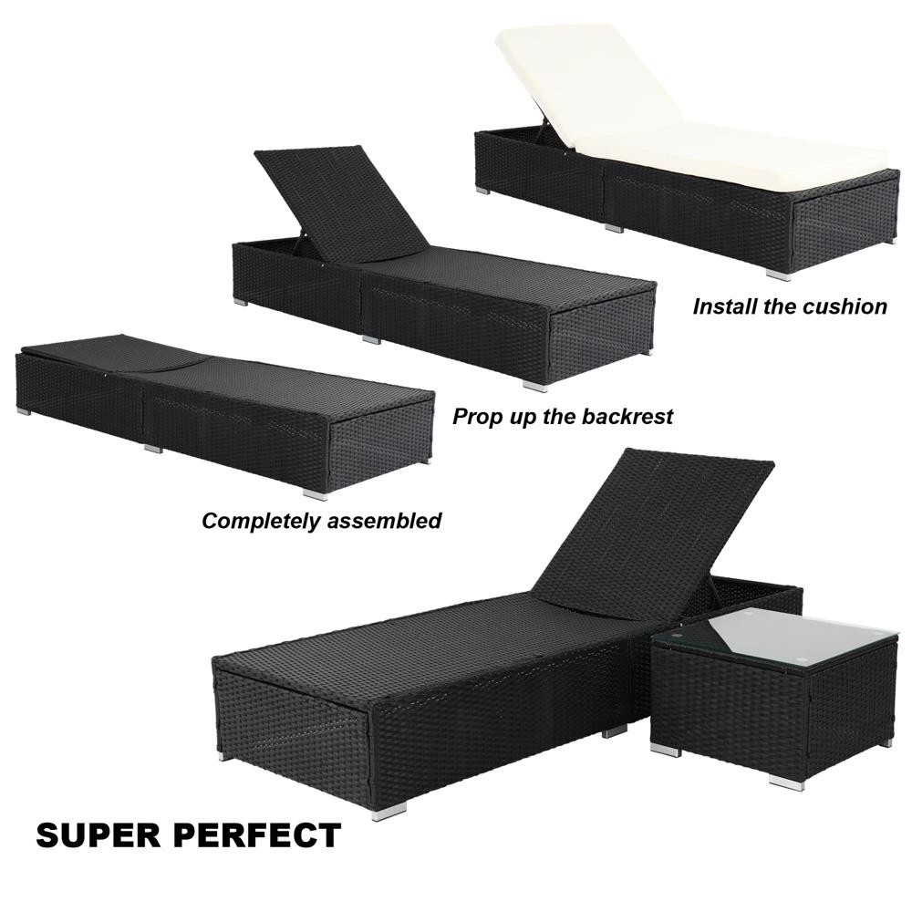 Tuinmeubelen verstelbare PE ro - Kids Outdoor Lounger Chair recensie en prijs