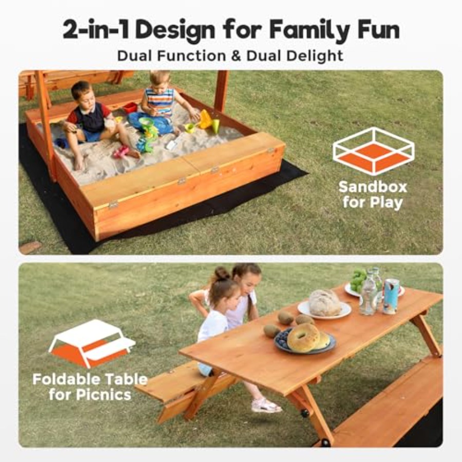 Houten zandbak voor kinderen v - Kids Outdoor Picnic Table recensie en prijs