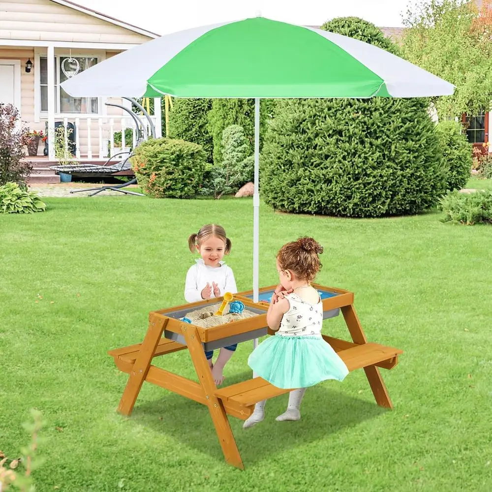 3-in-1 in hoogte verstelbare k - Kids Outdoor Picnic Table recensie en prijs