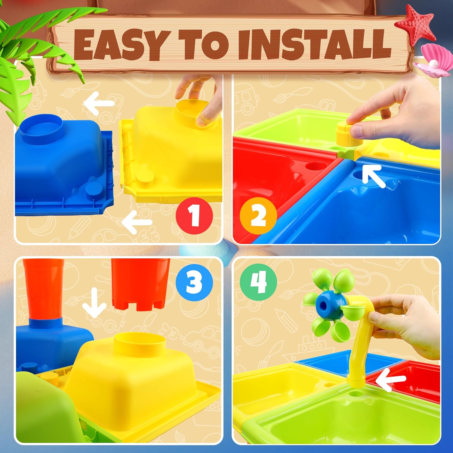 25 stuks zomerwatertafel voor  - Kids Outdoor Activity Toys recensie en prijs
