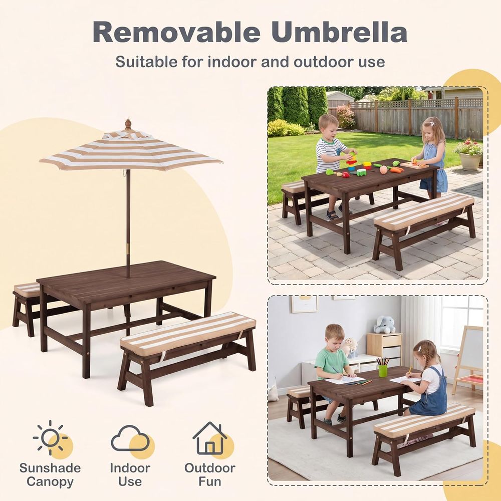 Picknicktafel voor kinderen, g - Kids Outdoor Picnic Table recensie en prijs
