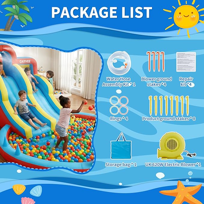 8-in-1 opblaasbaar waterpark v - Kids Outdoor Park recensie en prijs