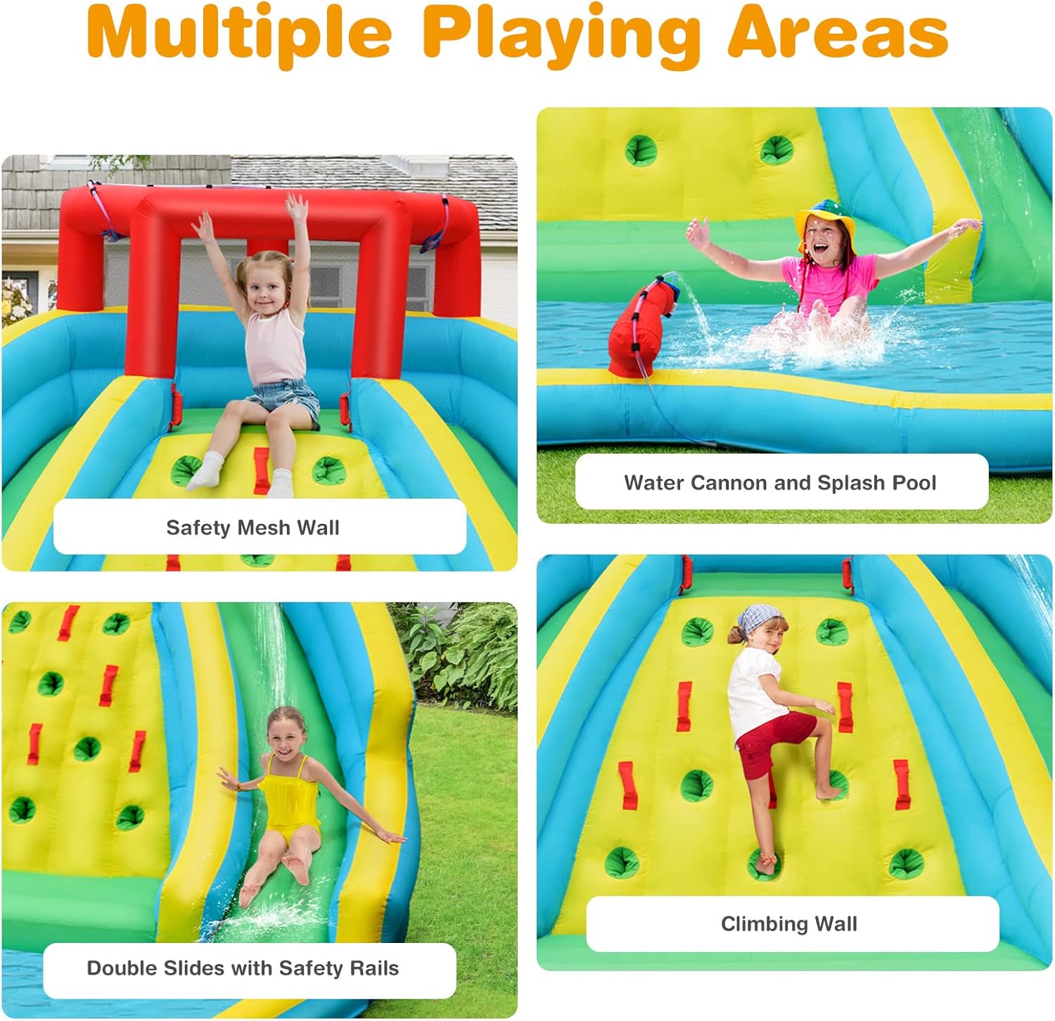 Reuze opblaasbare waterglijbaa - Kids Outdoor Climbing Wall recensie en prijs