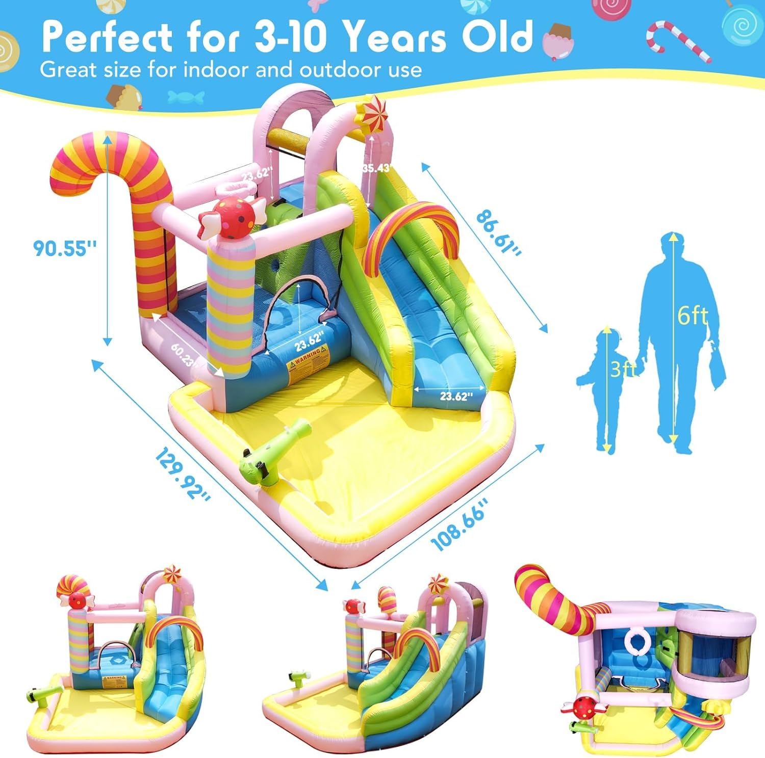 Opblaasbare waterglijbaan spri - Kids Outdoor Park recensie en prijs