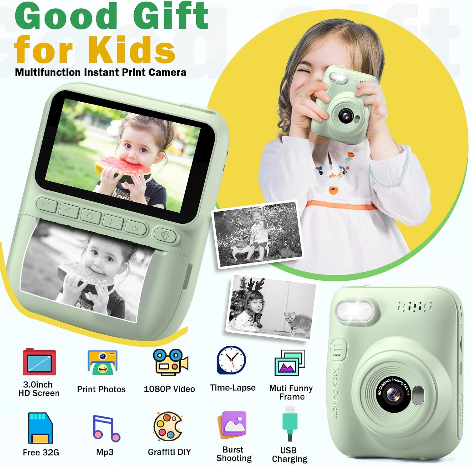 Instant Print kindercamera, dr - Kids Outdoor Toys recensie en prijs
