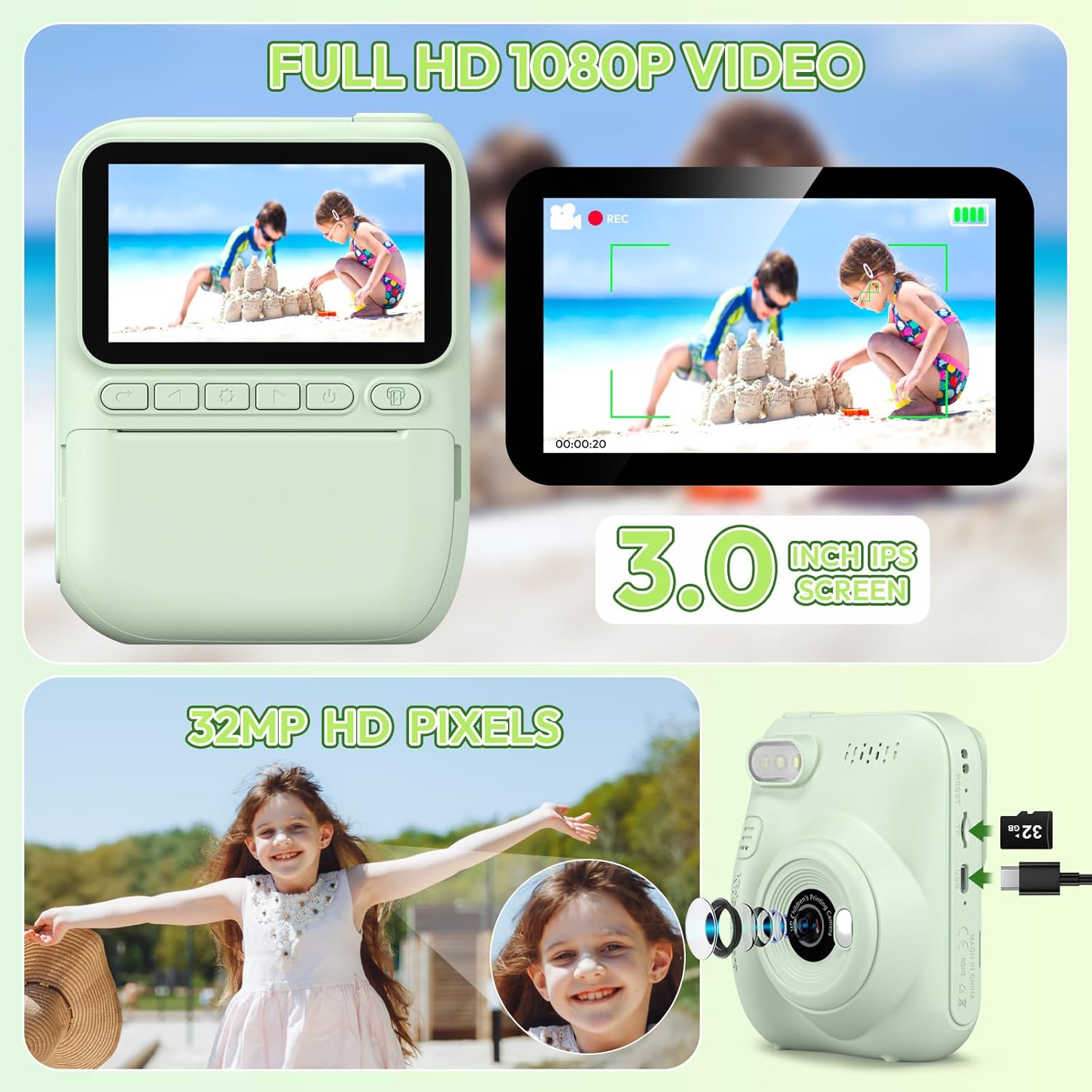 Instant Print kindercamera, dr - Kids Outdoor Toys recensie en prijs