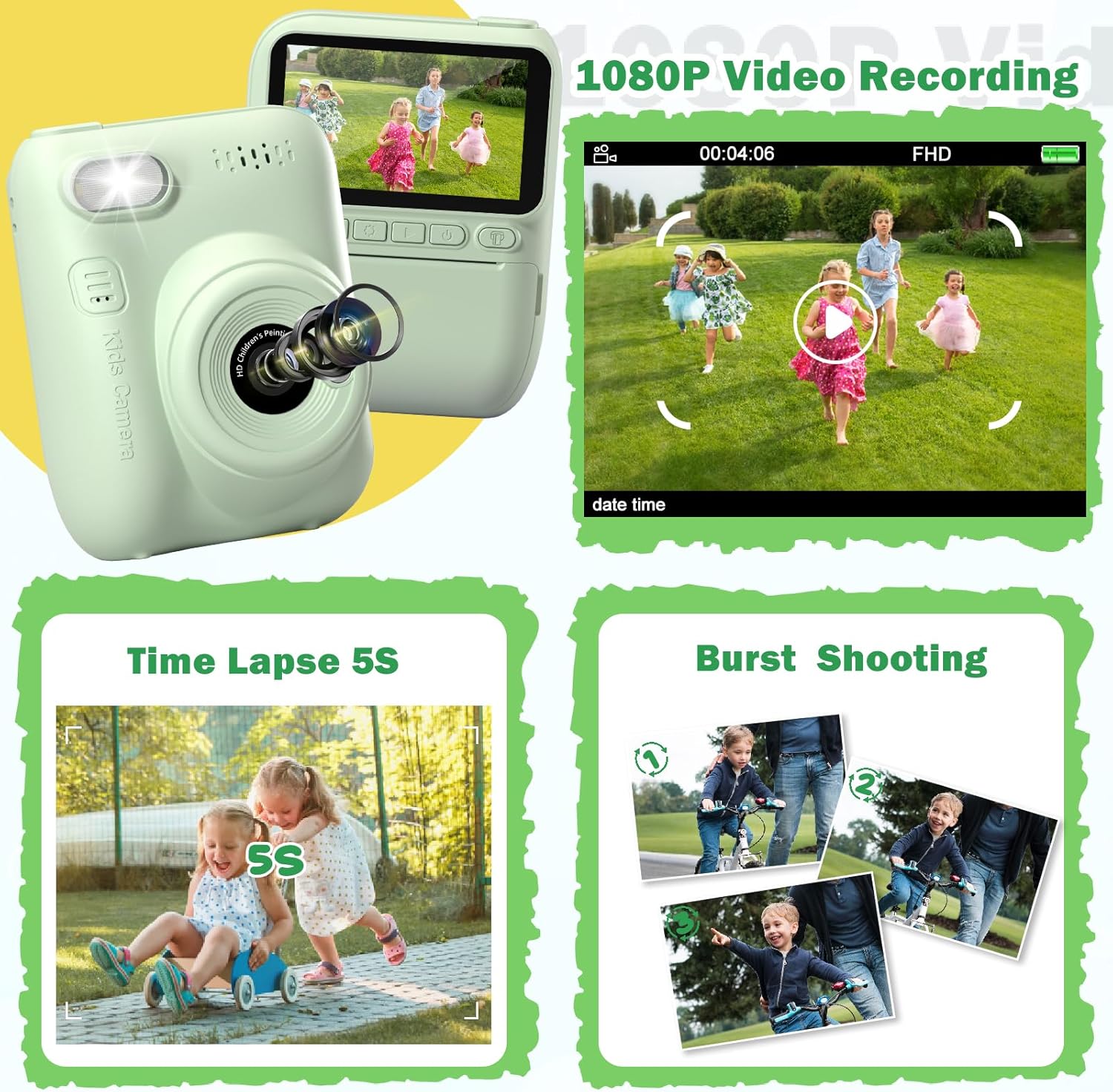 Instant Print kindercamera, dr - Kids Outdoor Toys recensie en prijs
