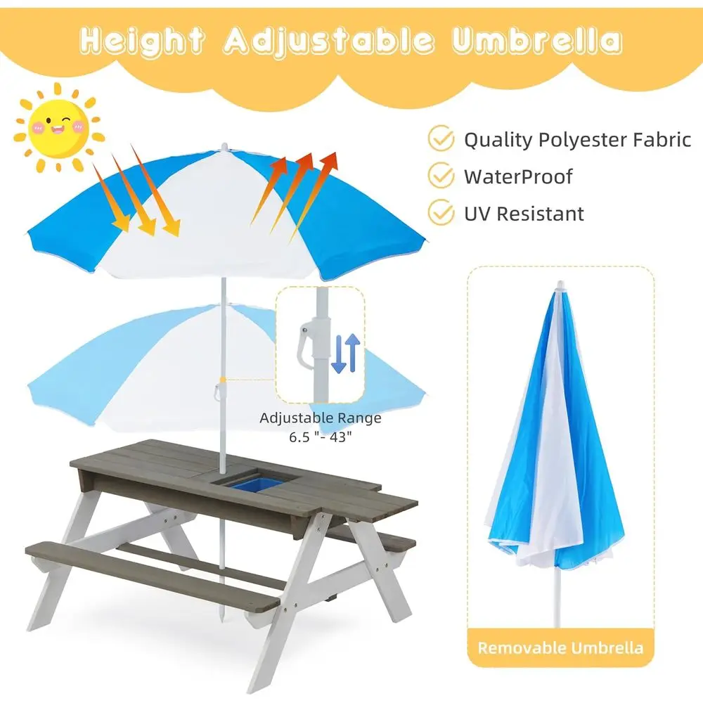 Ombouwbare 3-in-1 houten pickn - Kids Outdoor Picnic Table recensie en prijs