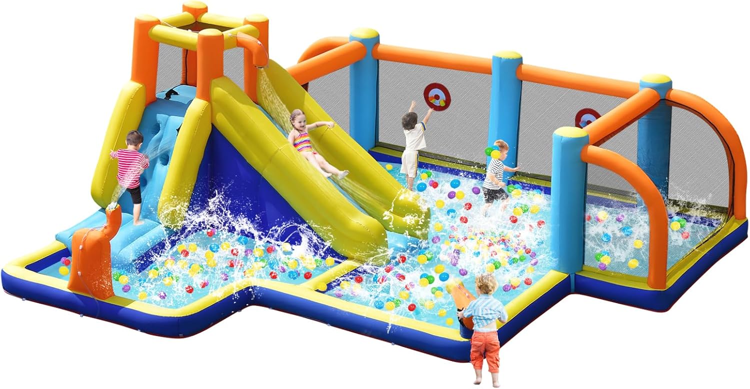 Reuze opblaasbare waterglijbaa - Kids Outdoor Park recensie en prijs