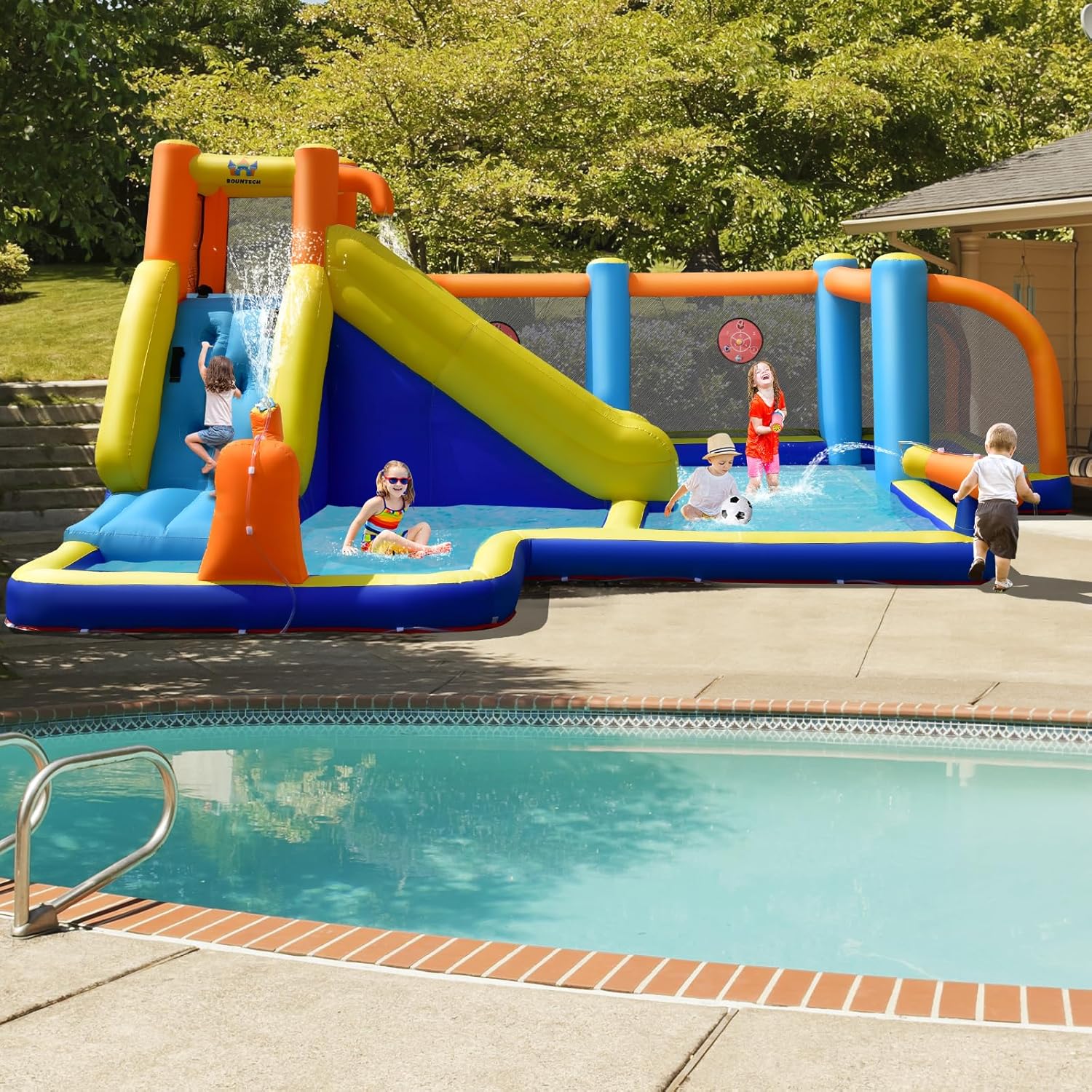 Reuze opblaasbare waterglijbaa - Kids Outdoor Park recensie en prijs