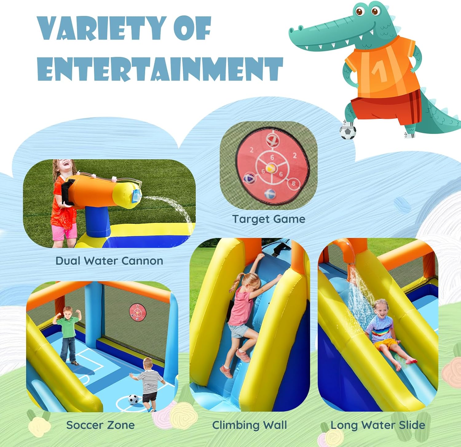Reuze opblaasbare waterglijbaa - Kids Outdoor Park recensie en prijs