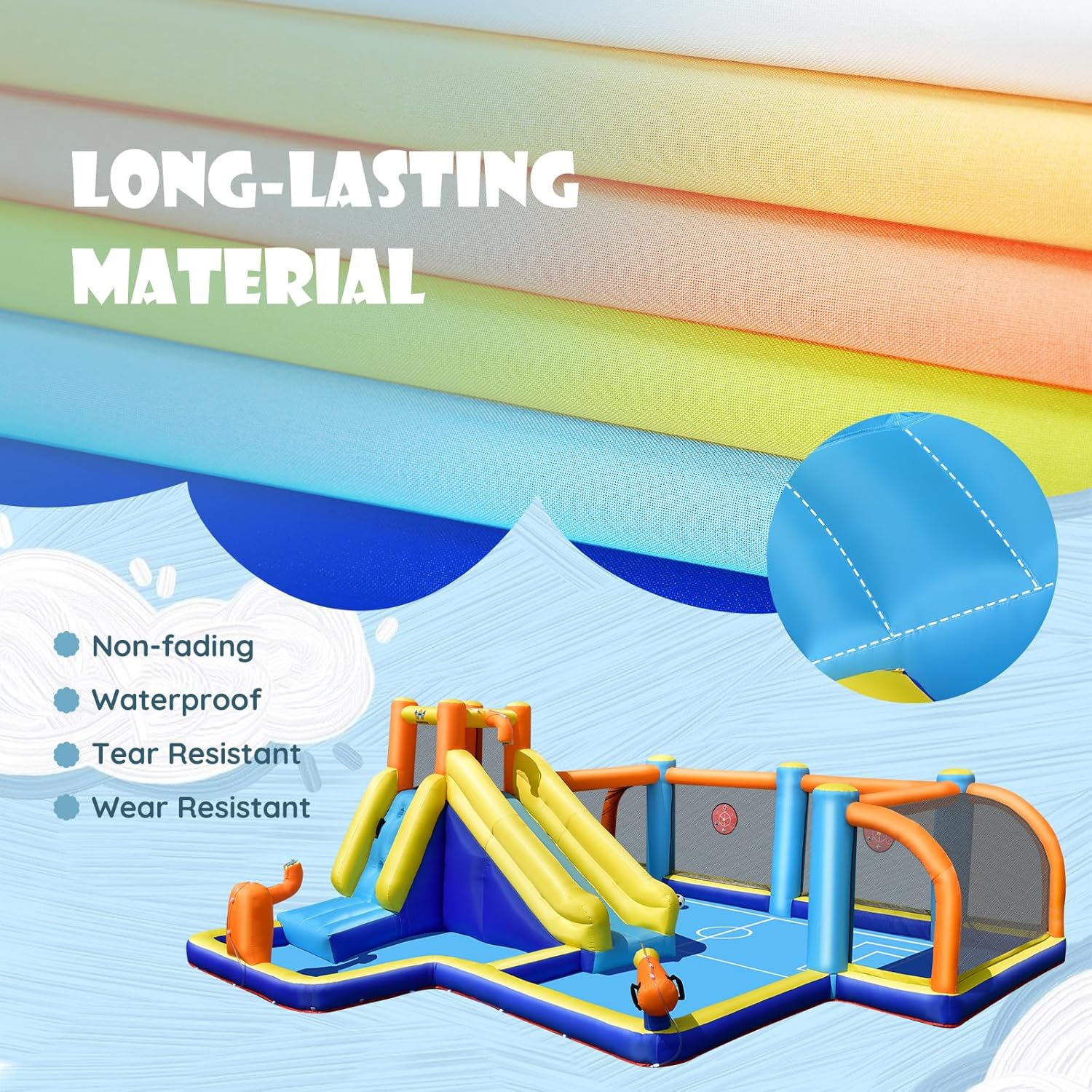 Reuze opblaasbare waterglijbaa - Kids Outdoor Park recensie en prijs
