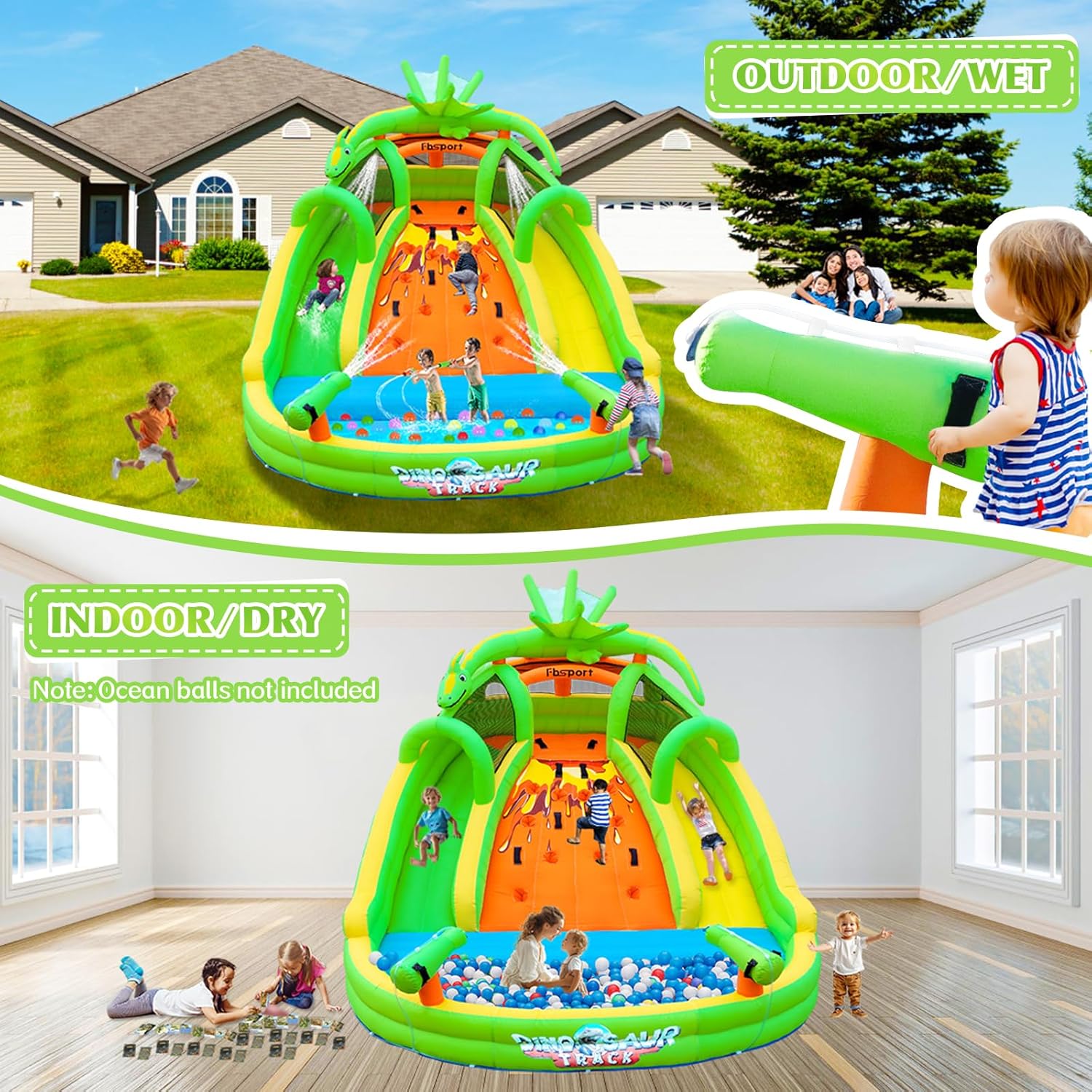 Opblaasbare springkasteel voor - Kids Outdoor Park recensie en prijs