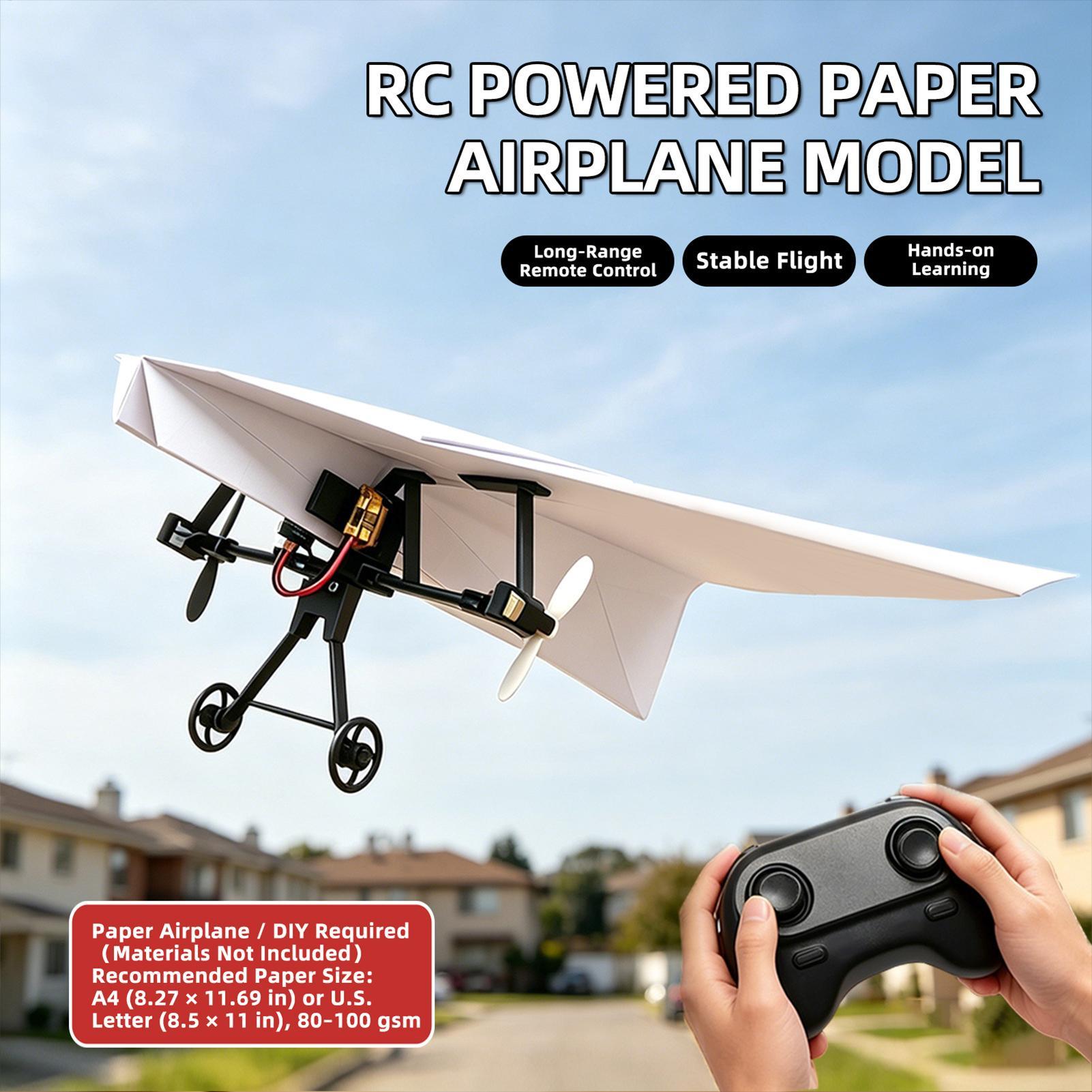 DIY RC Papieren Vliegtuig Kit  - Kids Outdoor Park recensie en prijs