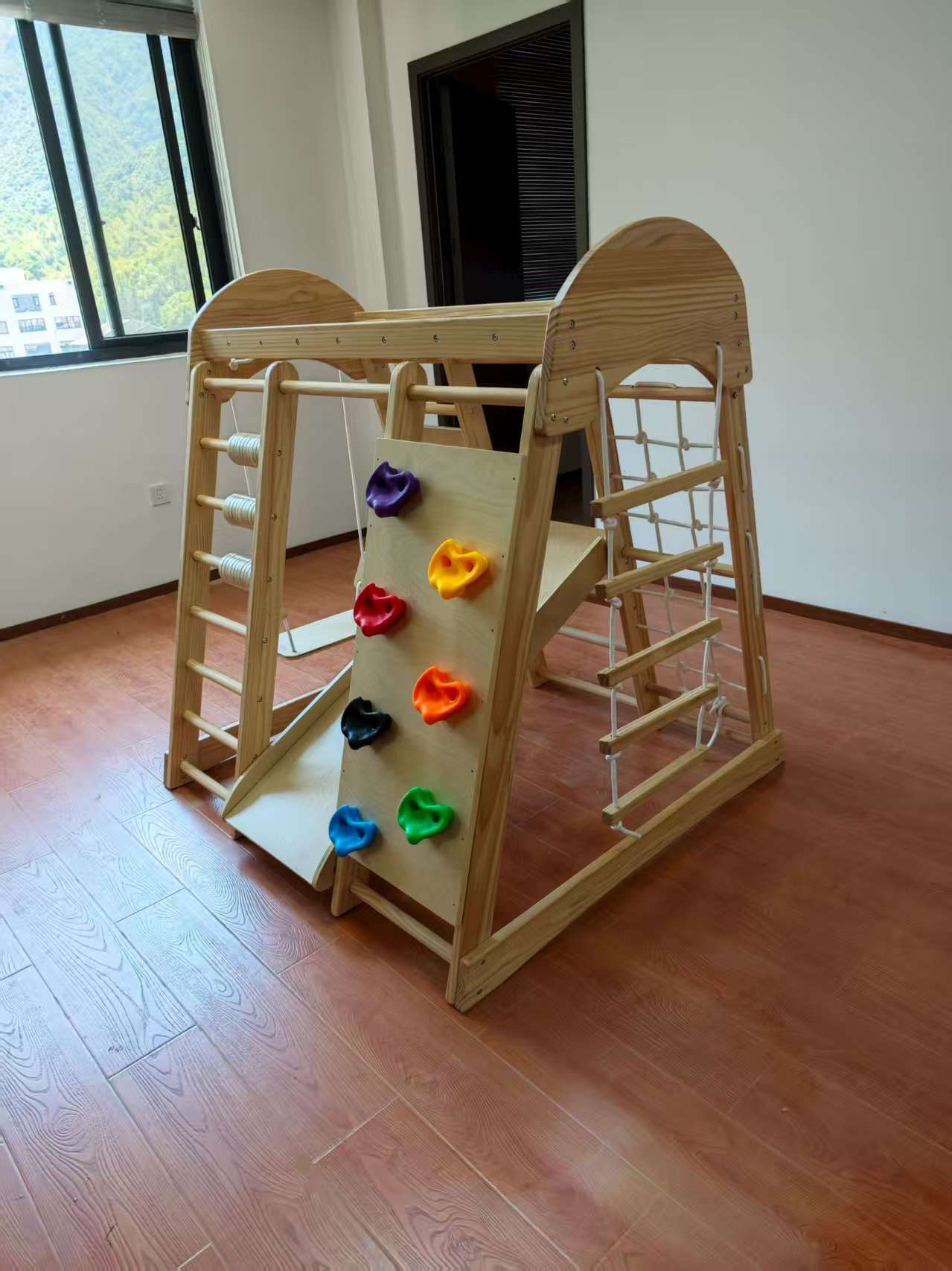 Houten klimrek voor kinderen,  - Kids Outdoor Frame recensie en prijs