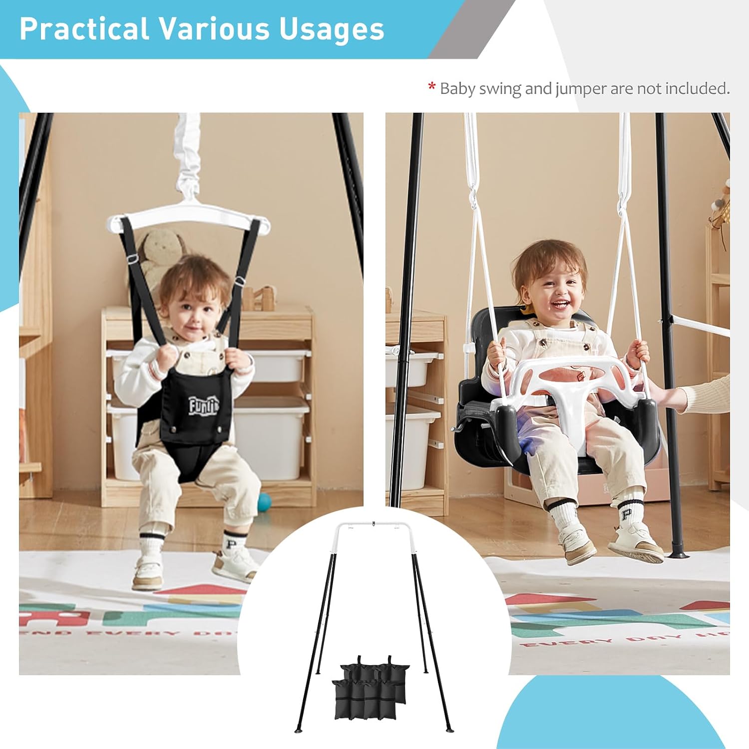 Opvouwbare schommelstandaard v - Kids Outdoor Foldable Chair recensie en prijs