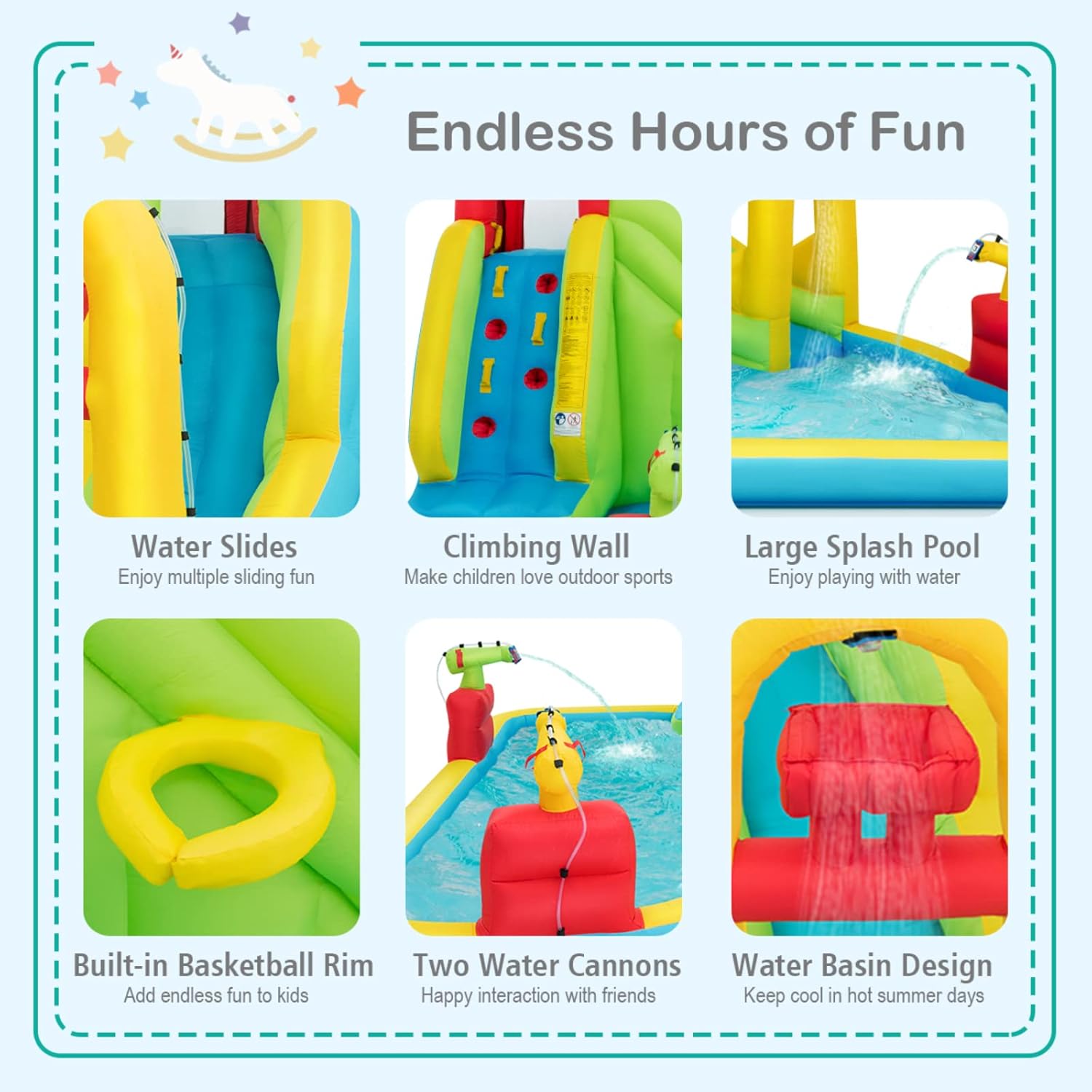 Mega Opblaasbaar Waterpark Spr - Kids Outdoor Park recensie en prijs
