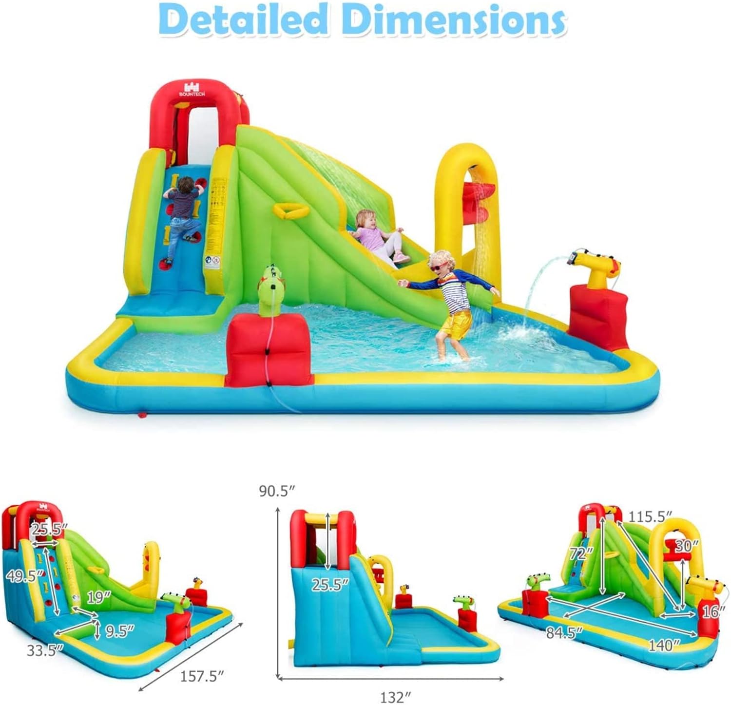 Mega Opblaasbaar Waterpark Spr - Kids Outdoor Park recensie en prijs
