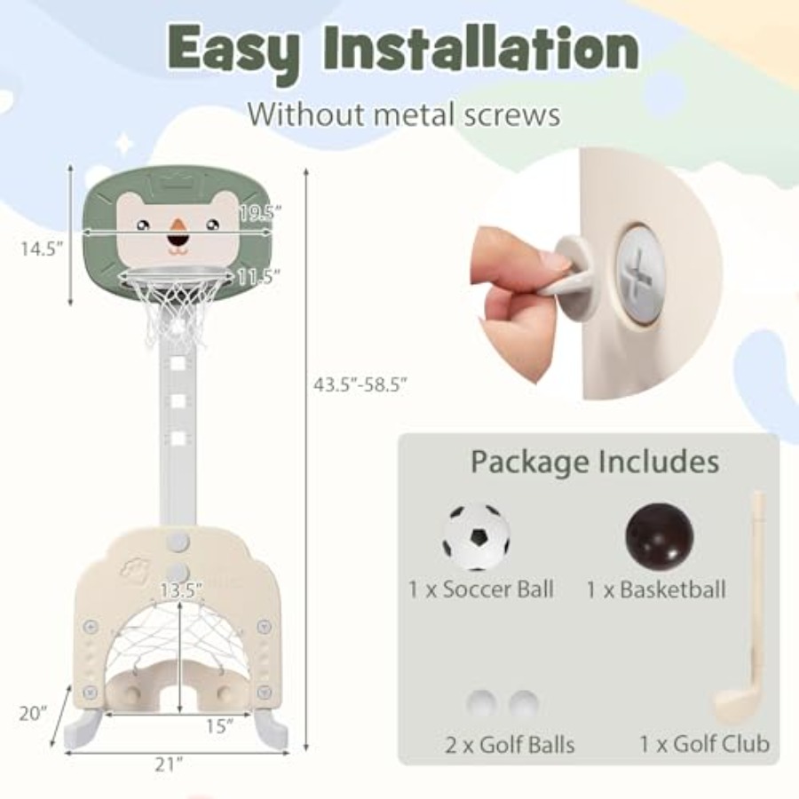 Buiten- en binnenbasketbalring - Kids Outdoor Frame recensie en prijs