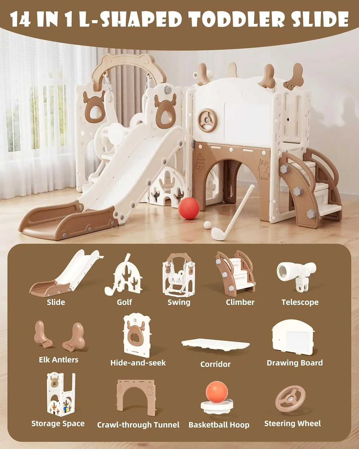 13-in-1 Glijbaan- en Schommels - Kids Outdoor Swing recensie en prijs