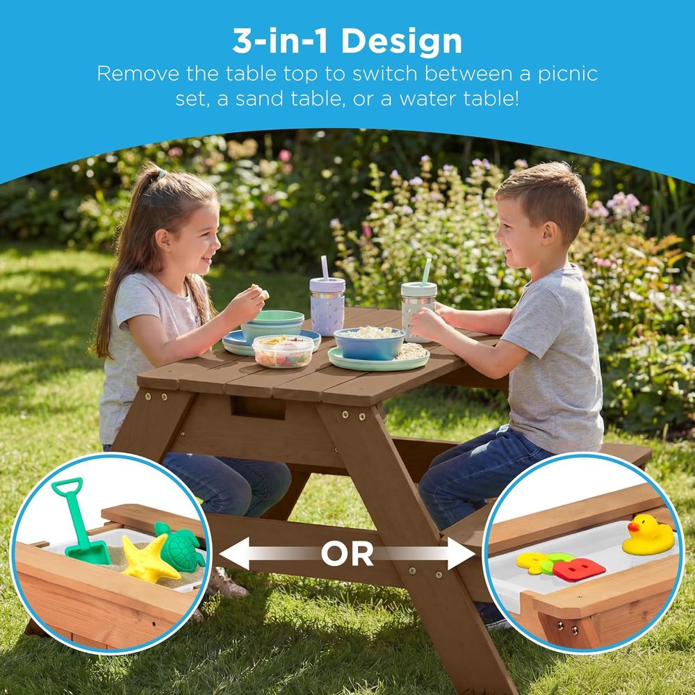 Kinderpicknicktafel met paraso - Kids Outdoor Picnic Table recensie en prijs