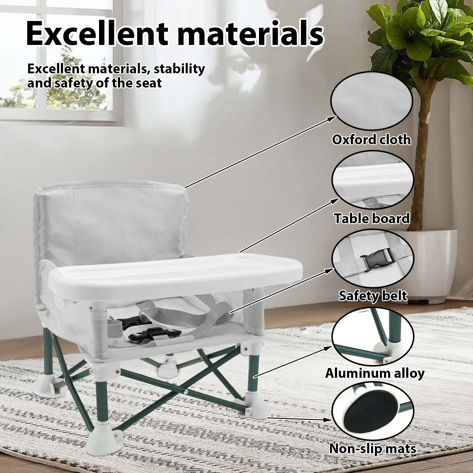 Peuterverhoger met kinderveili - Kids Outdoor Foldable Chair recensie en prijs